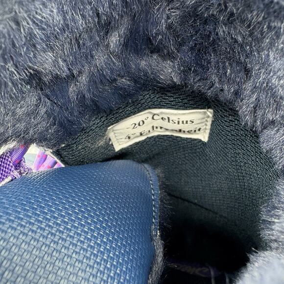 Skechers Boots Little Girls Size‎ 1 Cold Weather Winter Snow Navy Purple 88885L - Picture 6 of 9